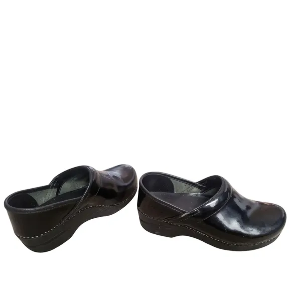 Dansko Clogs Black Womens 37/6.5-7 Professional Nursing Medical Contour Footbed