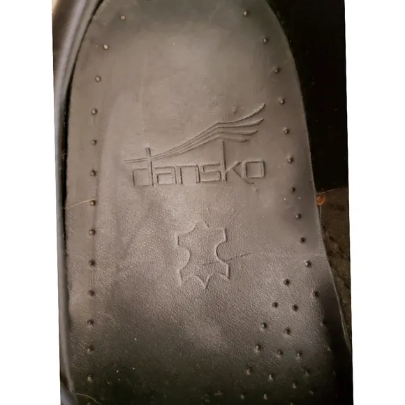 Dansko Clogs Black Womens 37/6.5-7 Professional Nursing Medical Contour Footbed