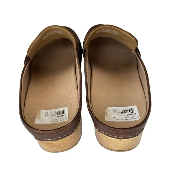 Dansko Women's Bel Mule - Comfort Penny Loafer Clog Brown Leather