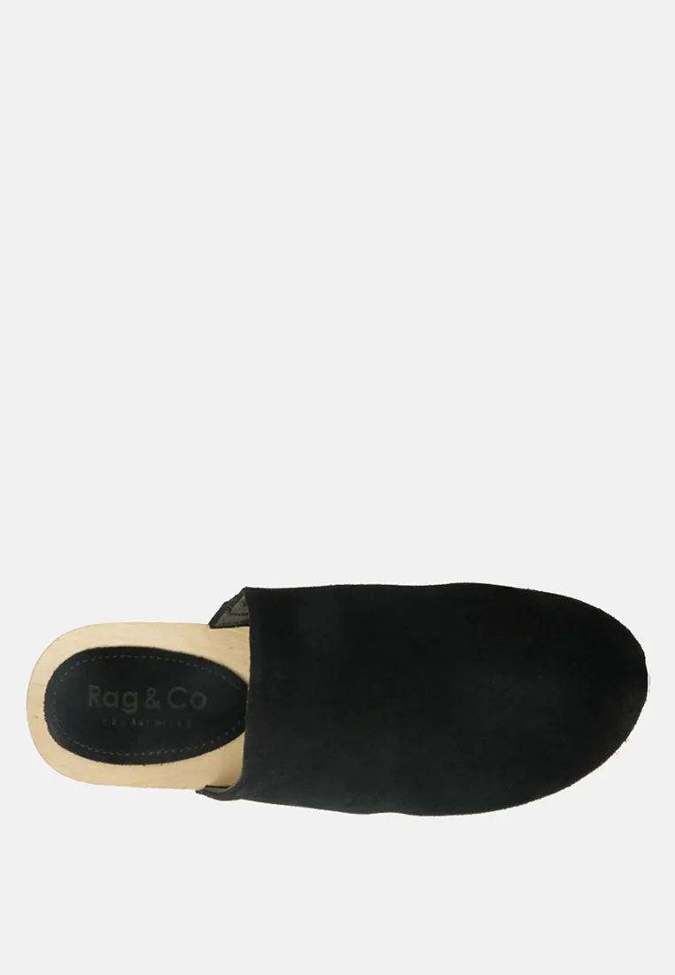 Darcie Suede Clogs By Ruw