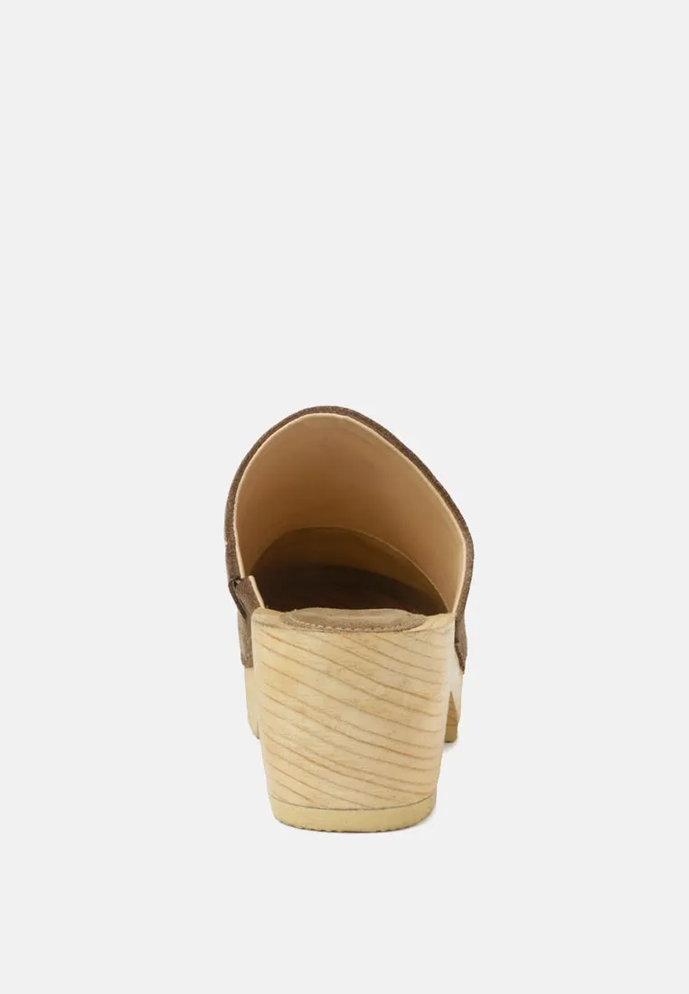 Darcie Suede Clogs By Ruw