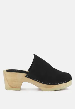 Darcie Suede Clogs By Ruw