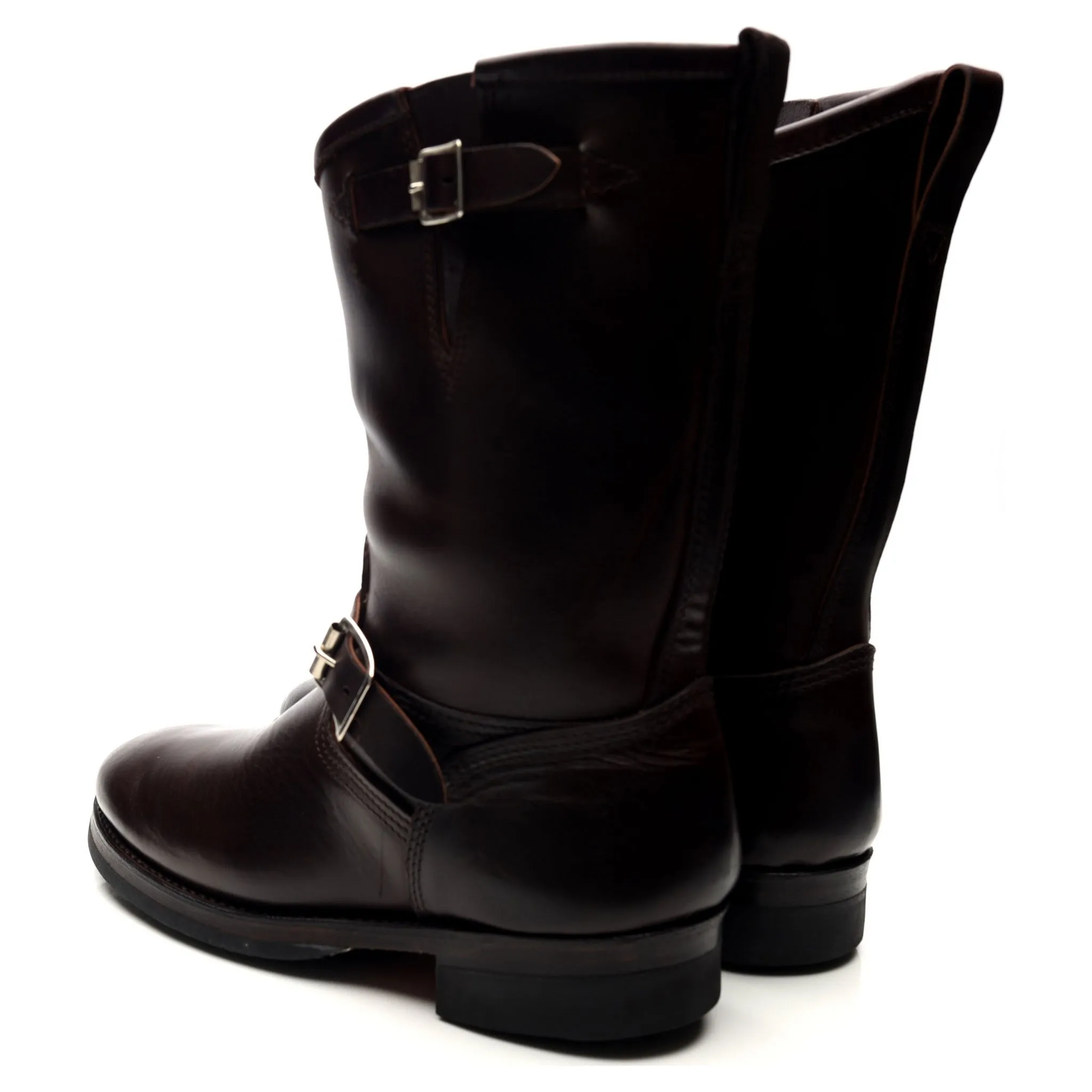 Dark Brown Leather Engineer Boots UK 7 US 7.5