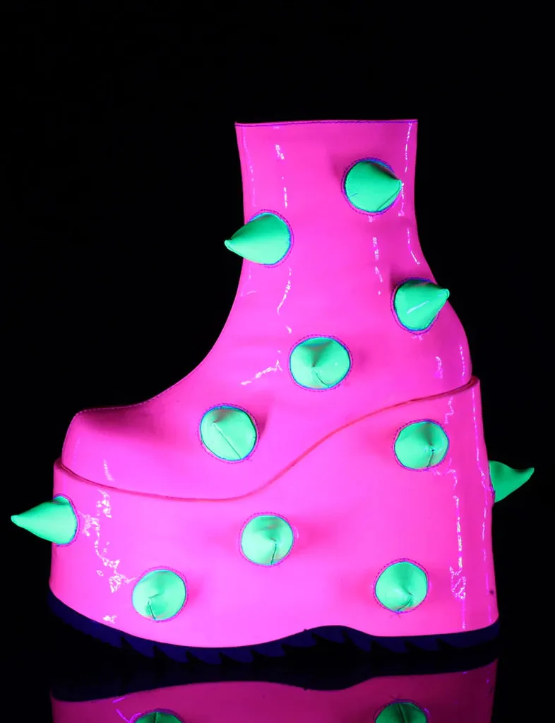 DEMONIA SLAY-77 - UV NEON PINK   GREEN  ✰ PRE ORDER ✰