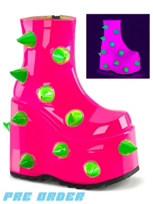 DEMONIA SLAY-77 - UV NEON PINK   GREEN  ✰ PRE ORDER ✰