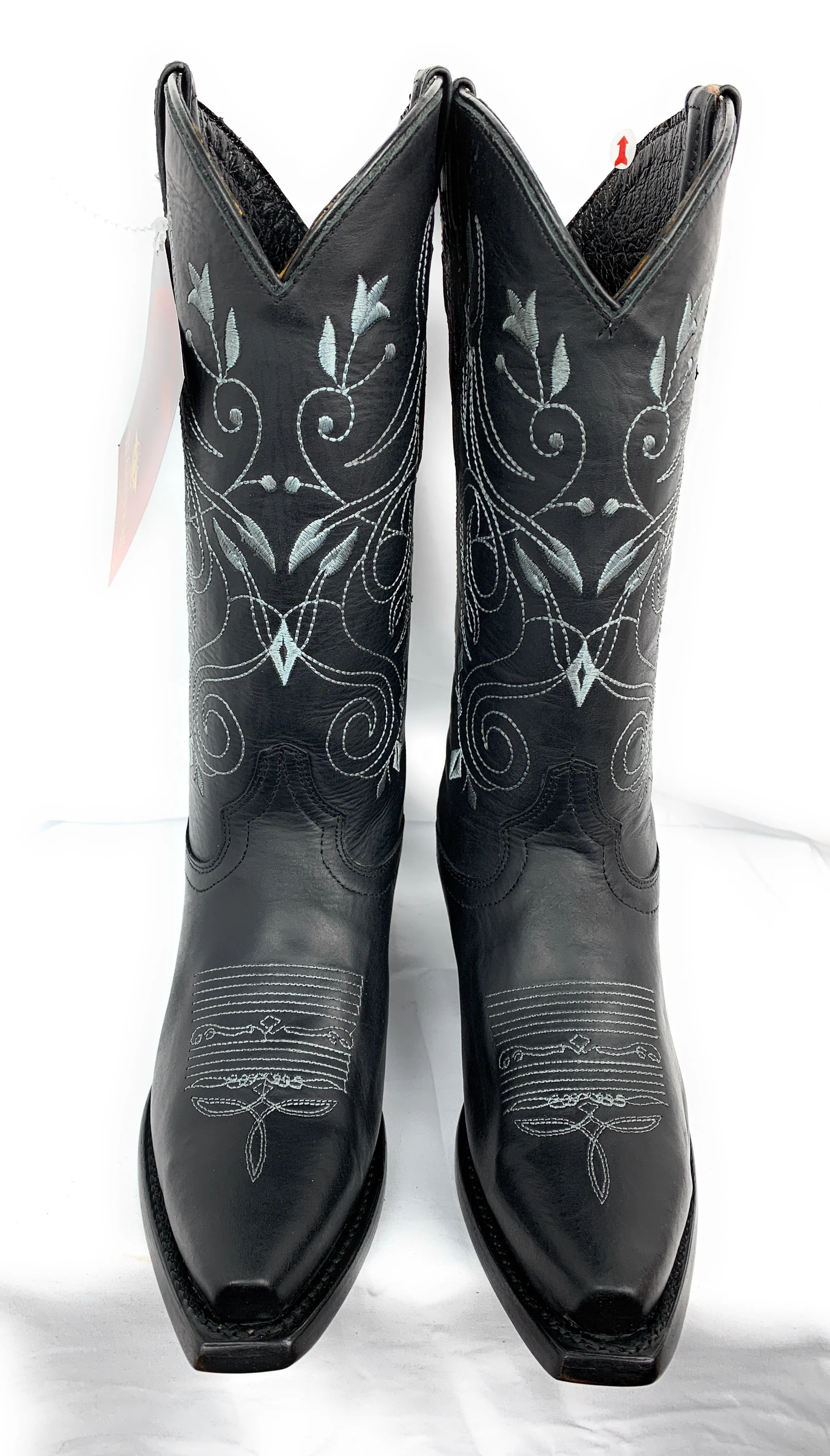 EL GENERAL Ladies Cowgirl Boots Crazy Black Retro - 34514