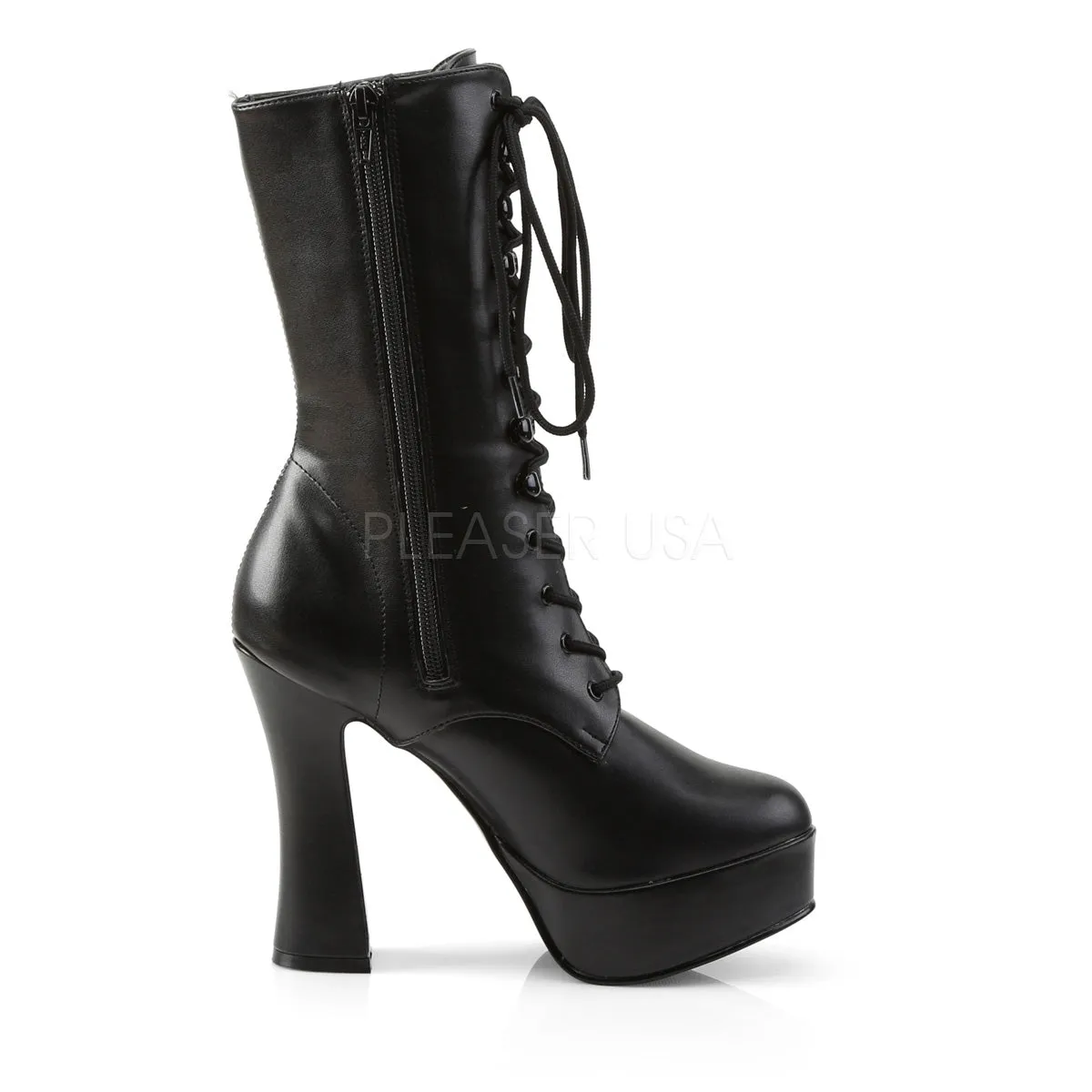 ELECTRA-1020  Black Faux Leather/Black Matte