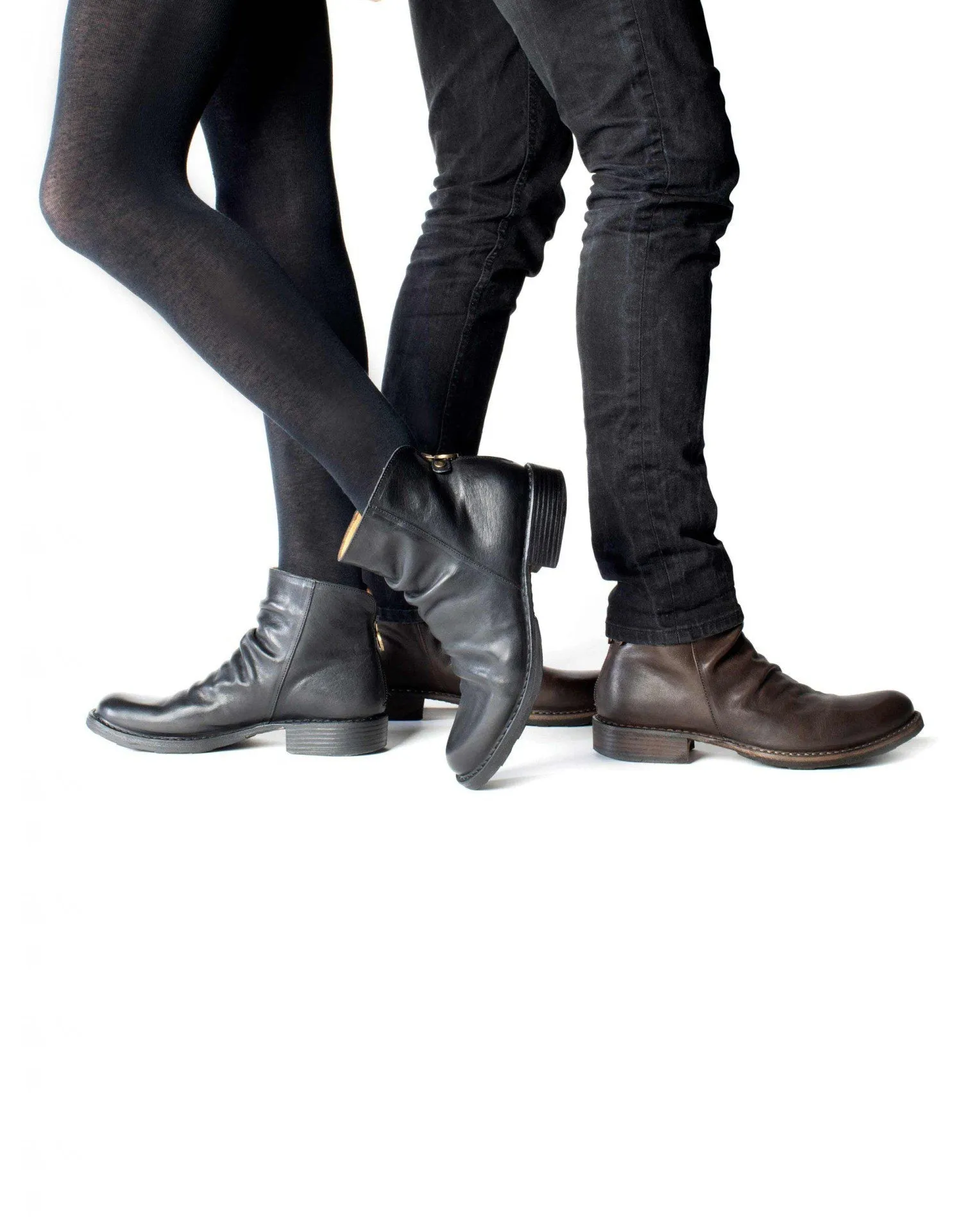 ELINA Brown Leather Boots