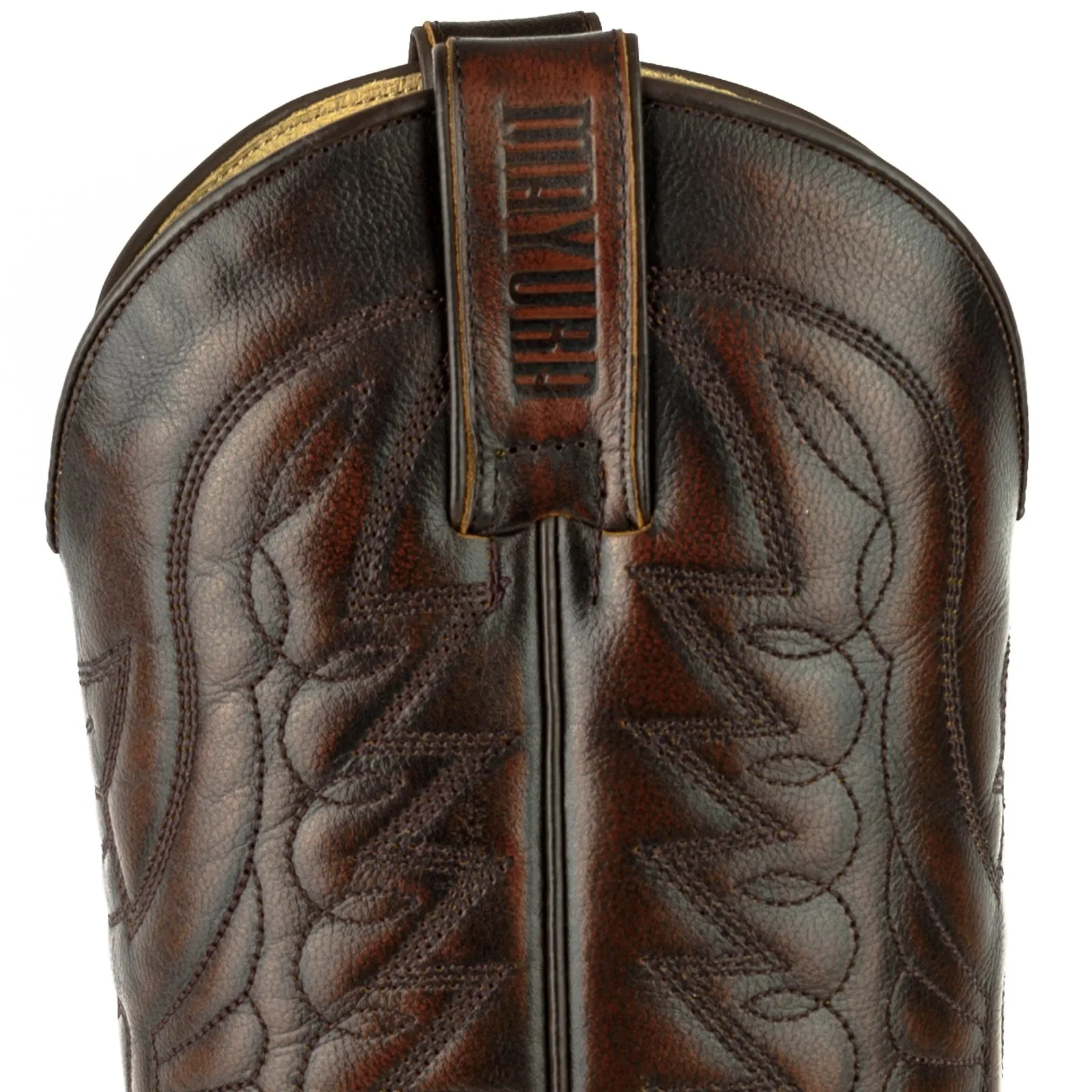 Exotic Handmade Brown and Black Leather 1935-C Texan Cowboy Boots for Women and Men