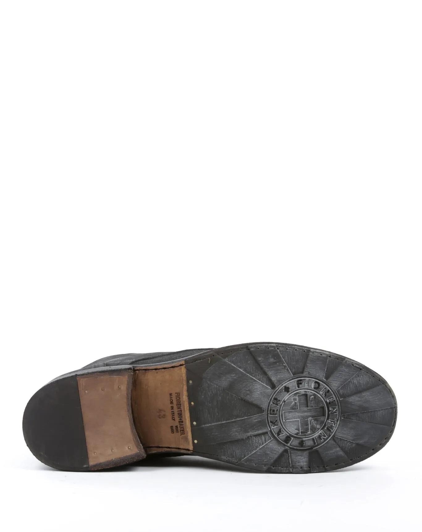 EZRA Black Leather Lace-up Boots