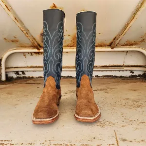 Fenoglio Picosa Creek Exclusive Tan Fuji Roughout w/Navy - The Snyder Boot - FB00101723