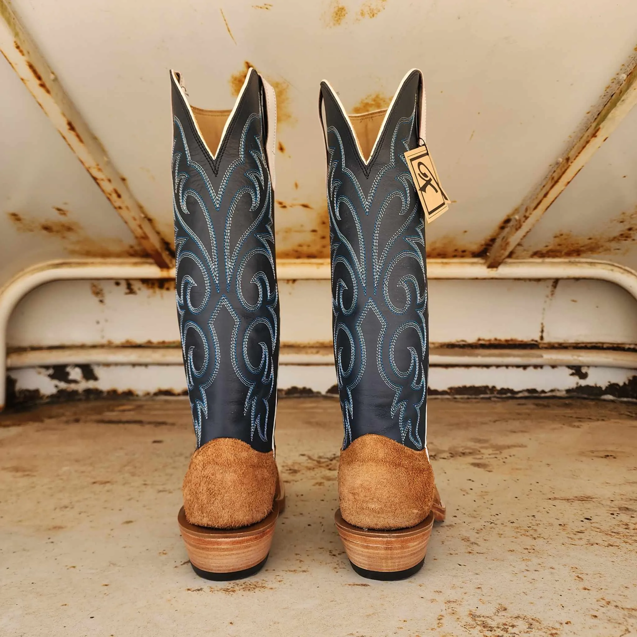 Fenoglio Picosa Creek Exclusive Tan Fuji Roughout w/Navy - The Snyder Boot - FB00101723