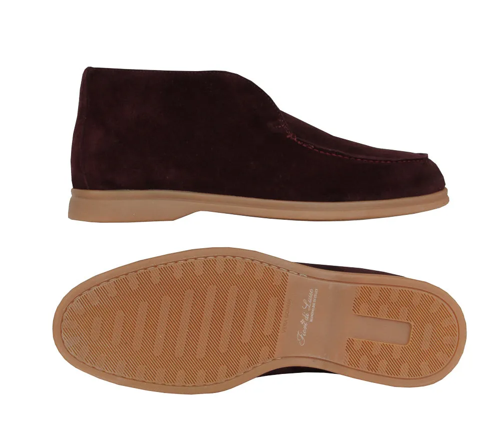 Fiori Di Lusso Burgundy Red Ankle Boots