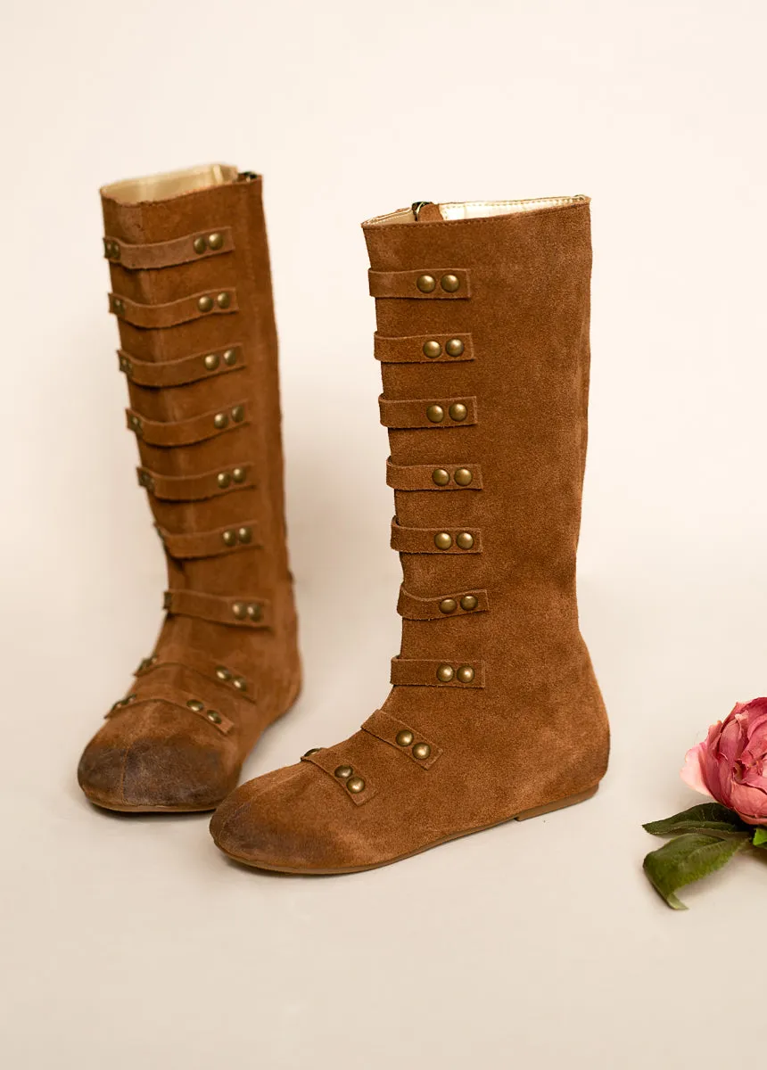 Freya Leather Boot in Chestnut