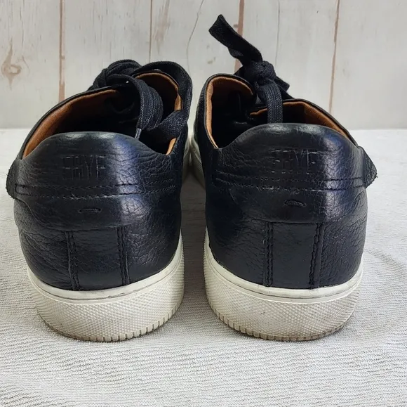 Frye Men's Astor Leather Lace Up Low Top Casual Business Sneakers Black Size 13D
