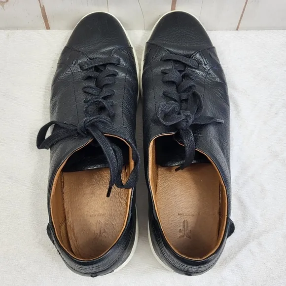 Frye Men's Astor Leather Lace Up Low Top Casual Business Sneakers Black Size 13D