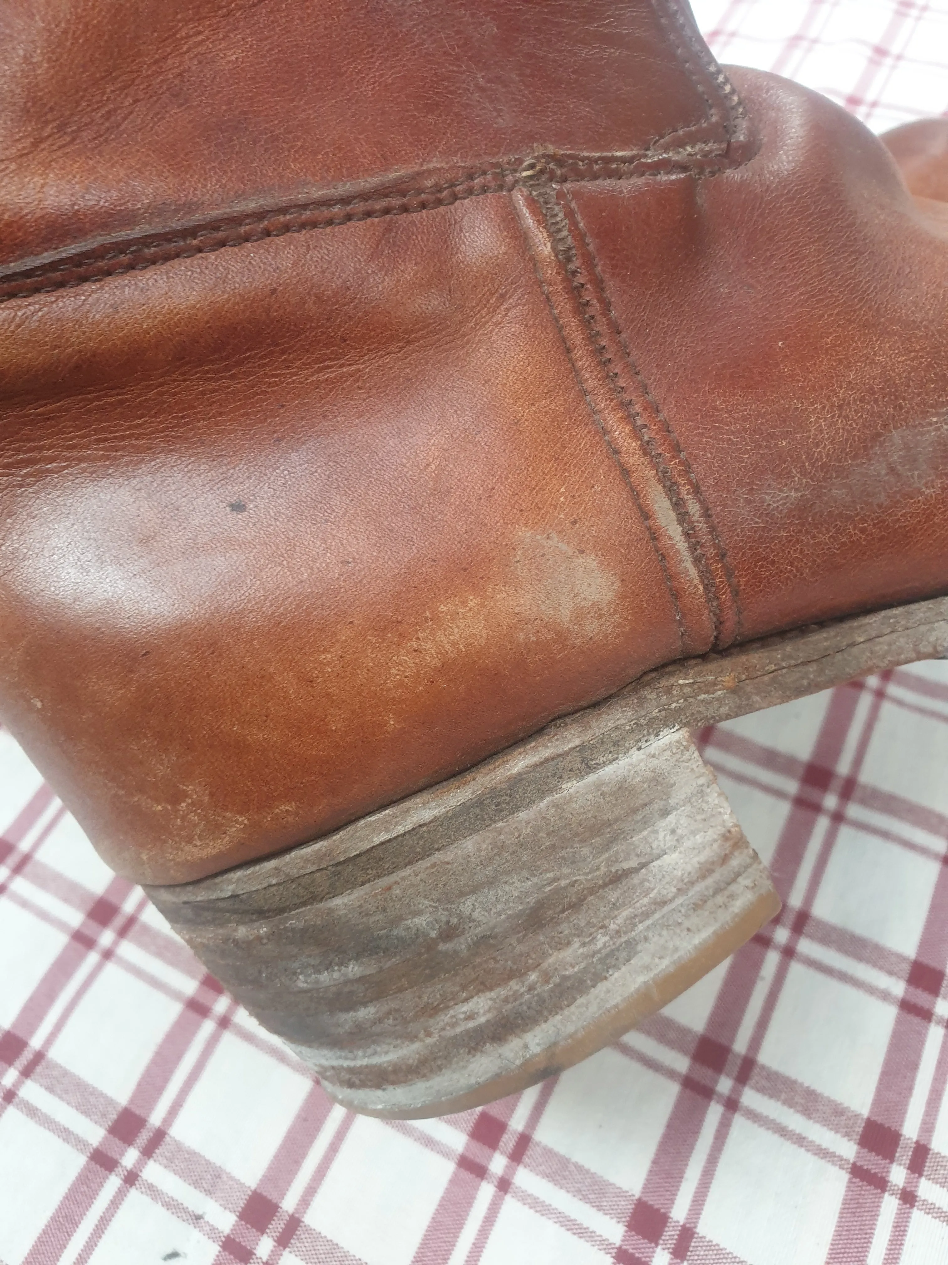 Frye tanned leather long boots, size 4 FREE POSTAGE✅