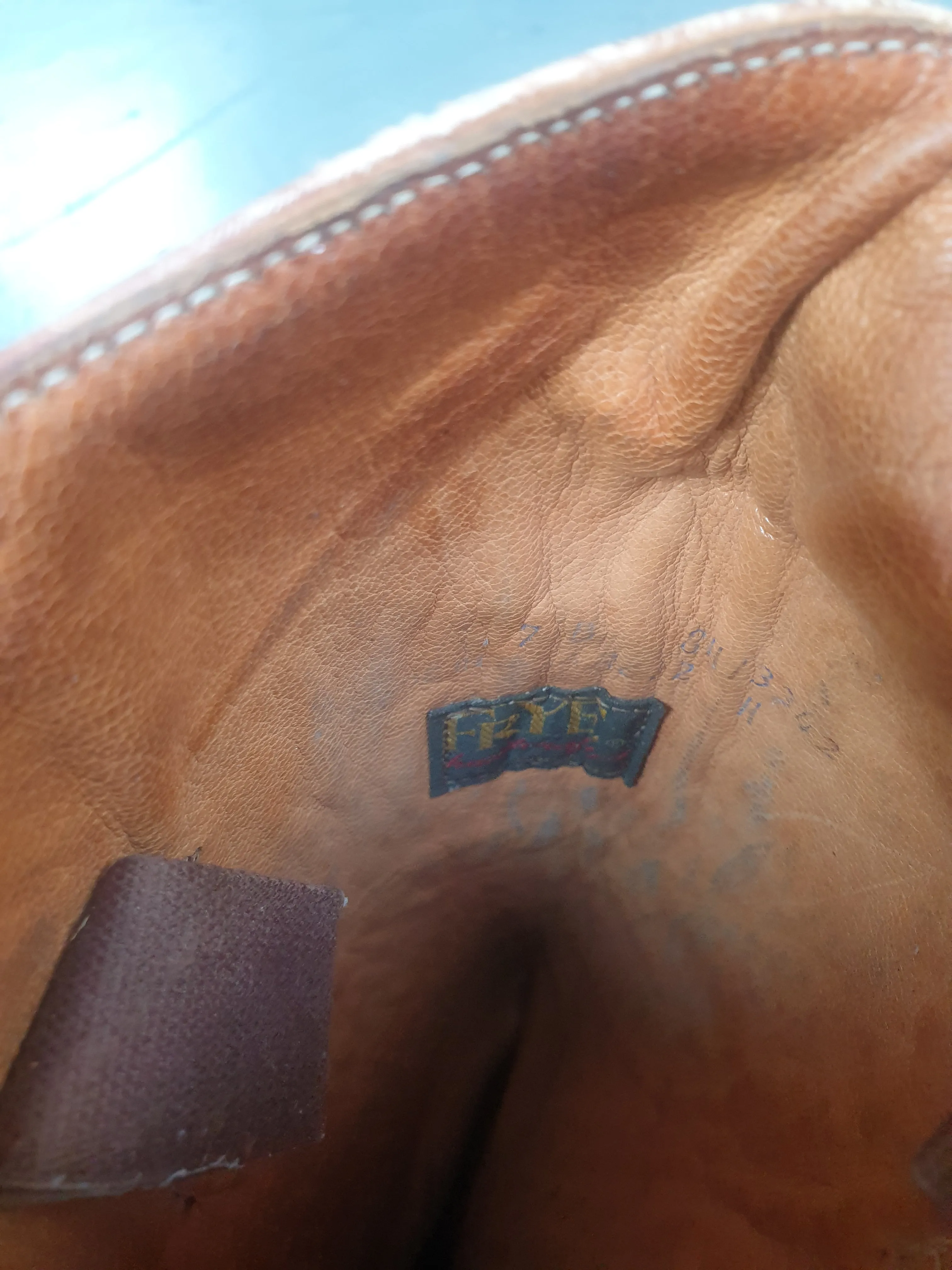 Frye tanned leather long boots, size 4 FREE POSTAGE✅