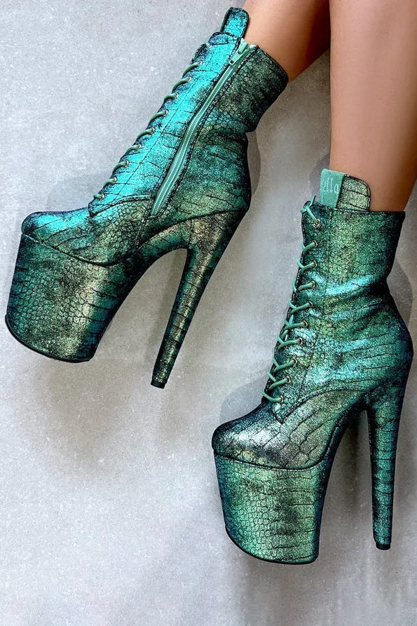 Hella Heels Mermaid 8inch Boots - Dreams
