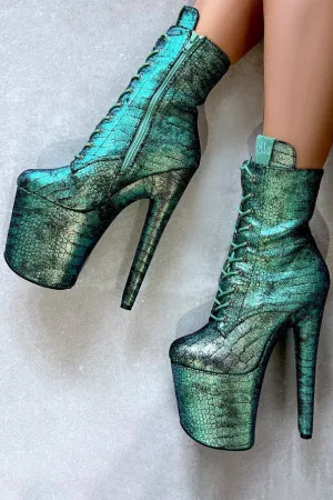 Hella Heels Mermaid 8inch Boots - Dreams