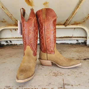Hondo Picosa Creek Exclusive Maple Crazy House Roughout w/Mango Volcano - The  Langtry Boot