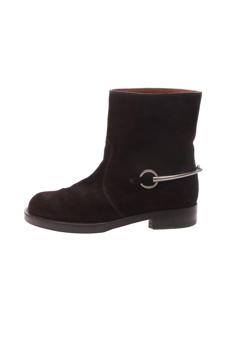 Horsebit Ankle Boots - Size 36