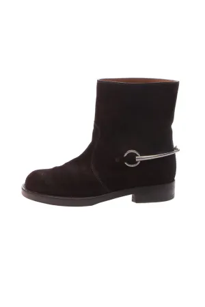 Horsebit Ankle Boots - Size 36