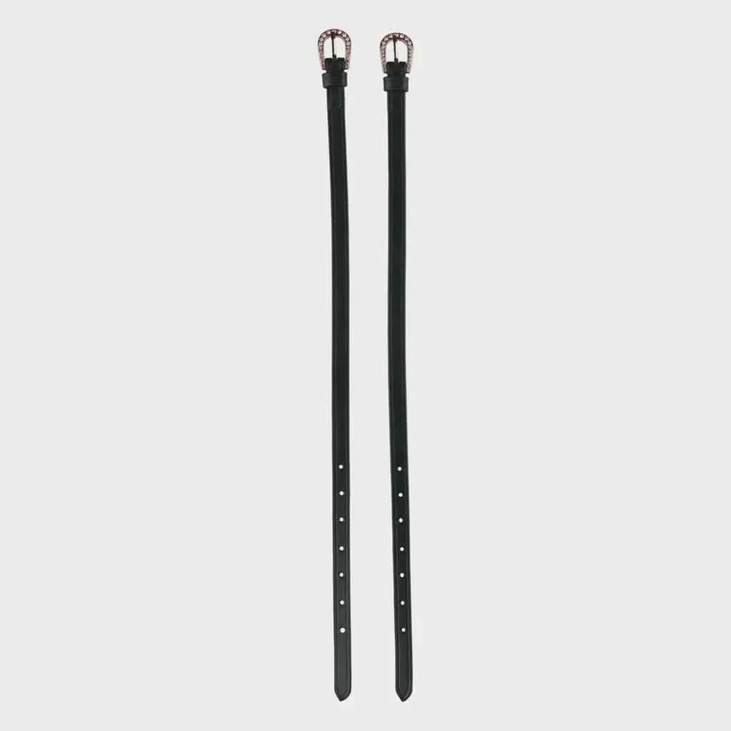 Horze Marseille Spur Straps with Rose Gold Crystal Buckle (39911)