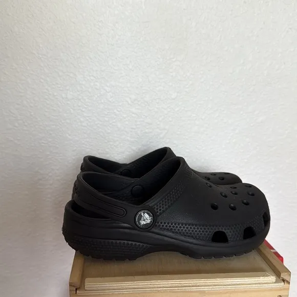 Kids Black Crocs Clogs