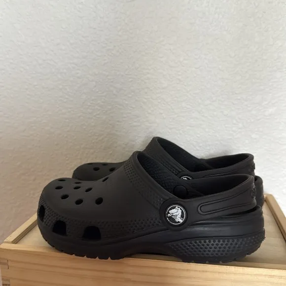 Kids Black Crocs Clogs