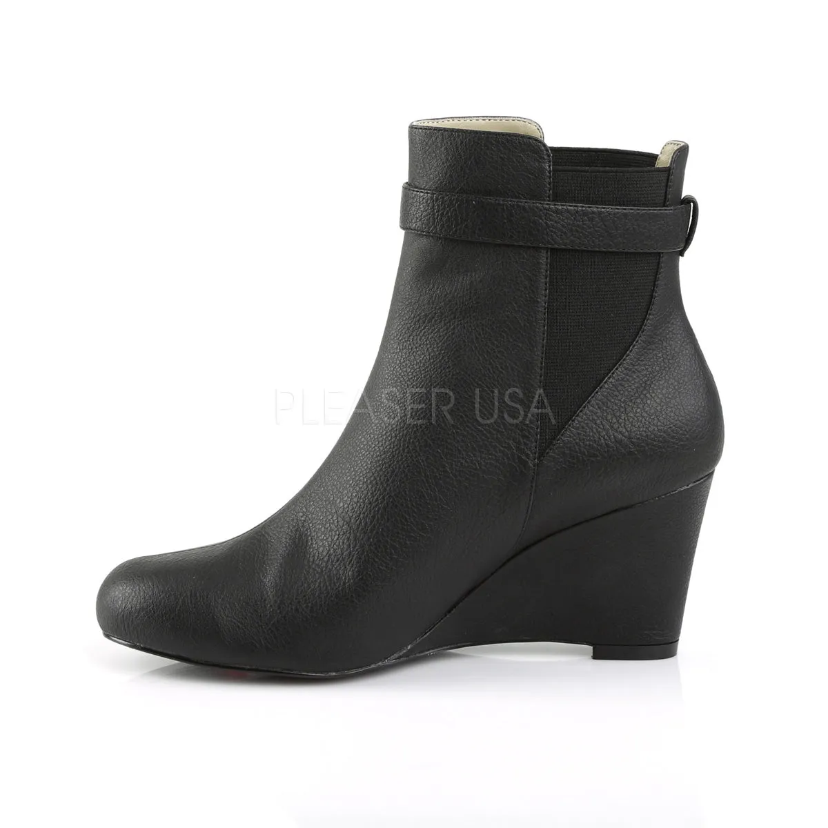 KIMBERLY-102  Black Faux Leather