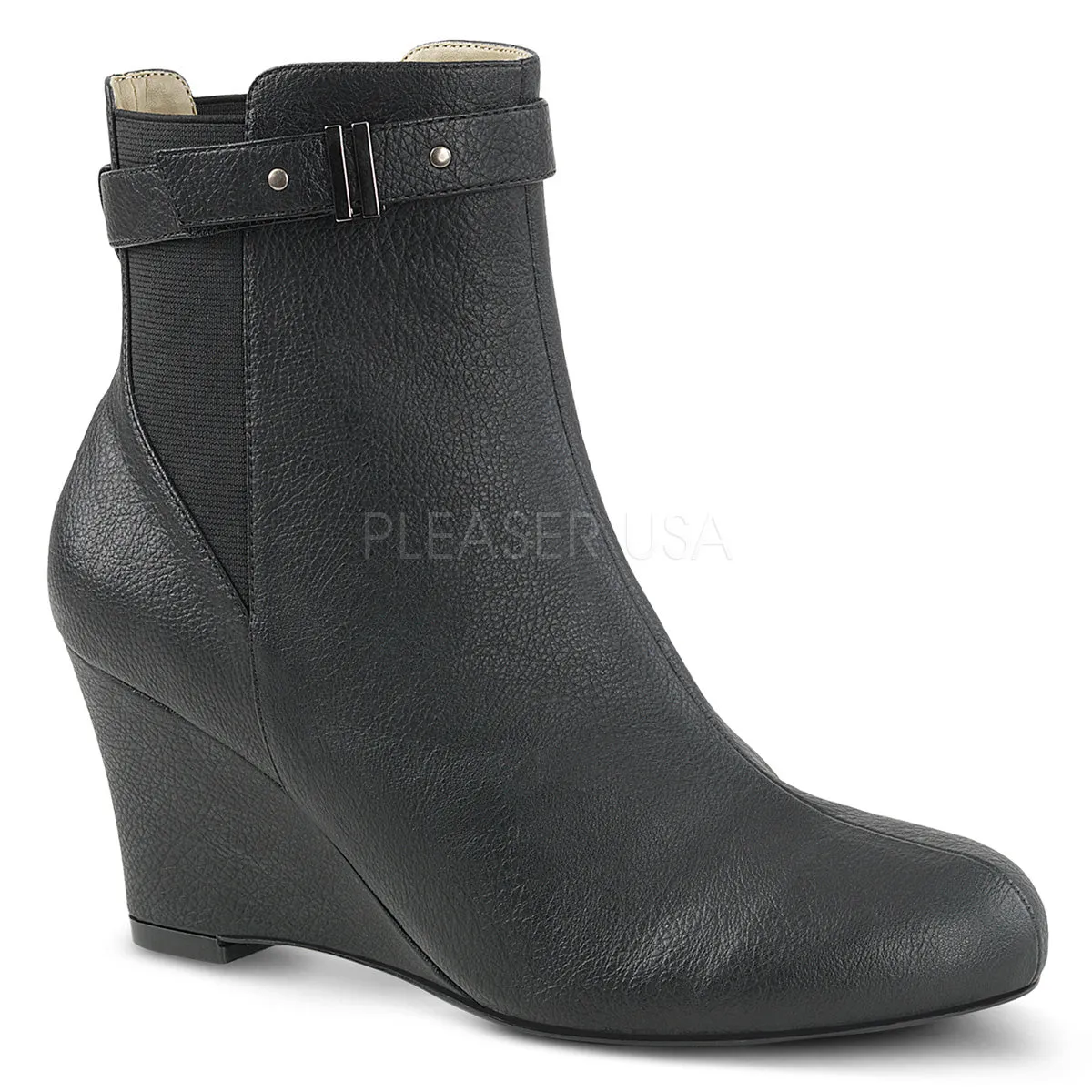 KIMBERLY-102  Black Faux Leather