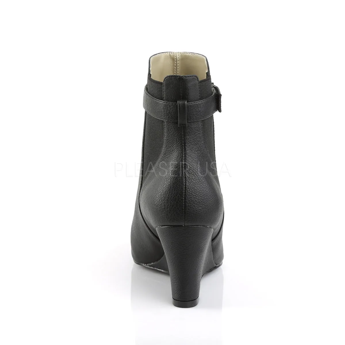 KIMBERLY-102  Black Faux Leather