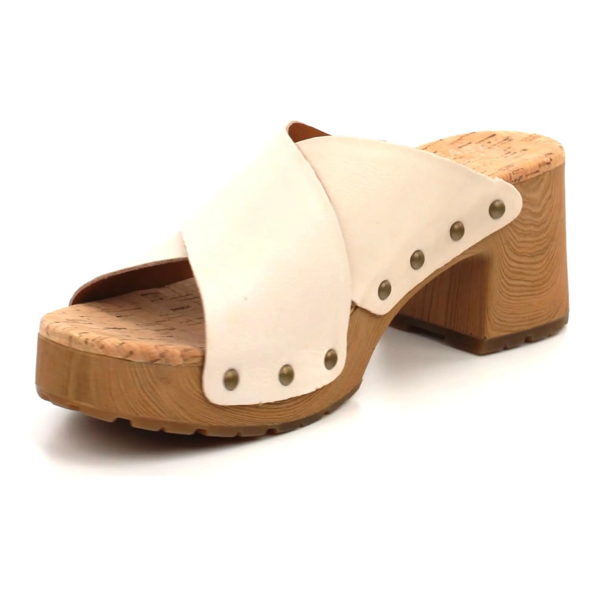 KORK-EASE Tatum Women's Heeled Sandal, Winter White, 10M US