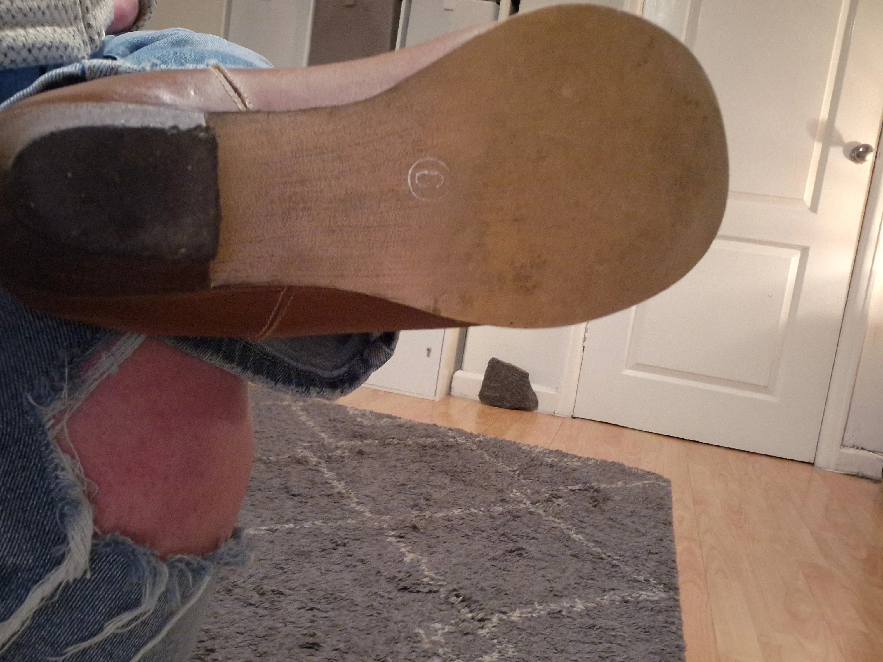 Leather Cowboy Boots / UK6