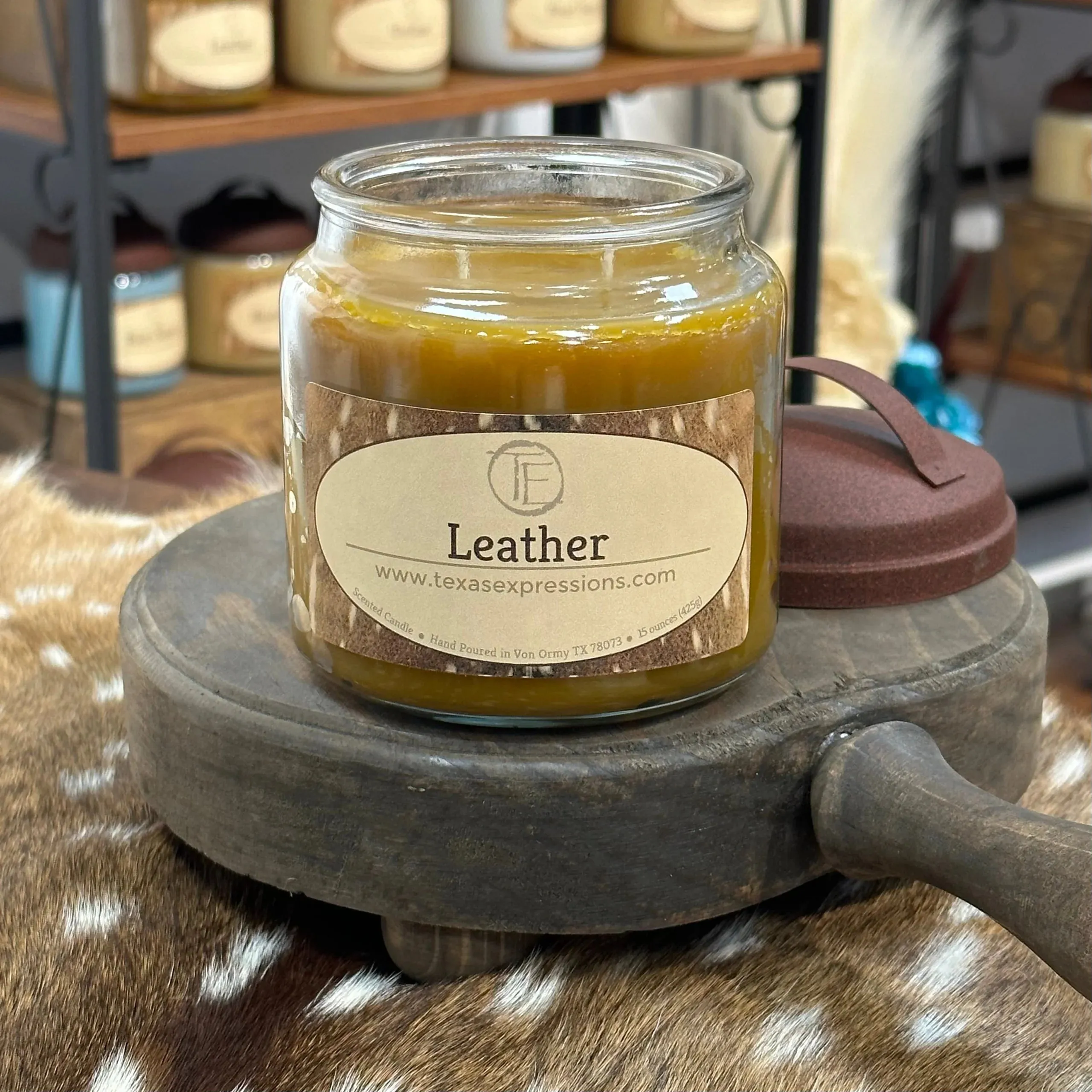 Leather Texas Expressions Candle 16 Oz