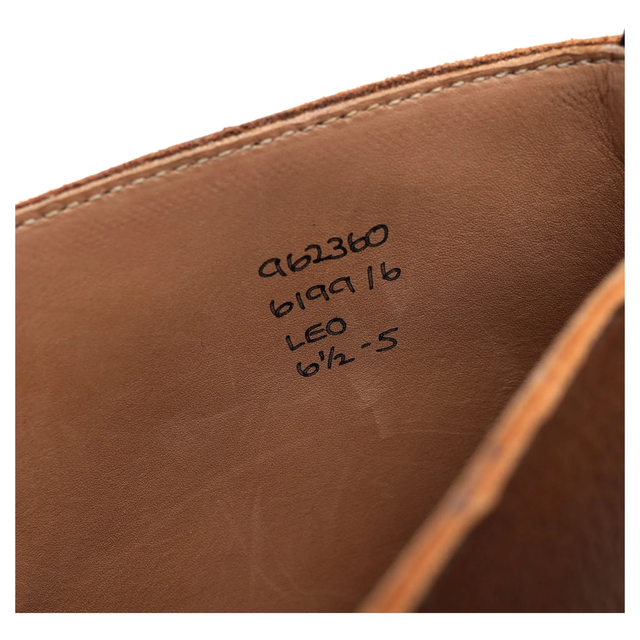 'Leo' Brown Grain Leather Boots UK 6.5