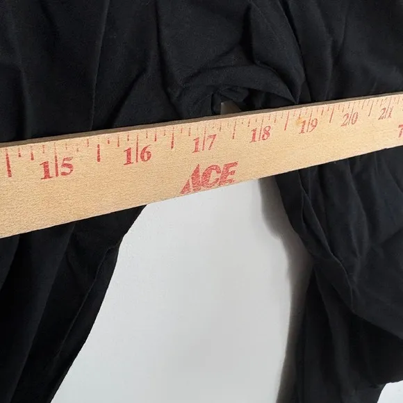 Madewell Shirt Dress Belted Long Sleeve Collared Black Dress Size S