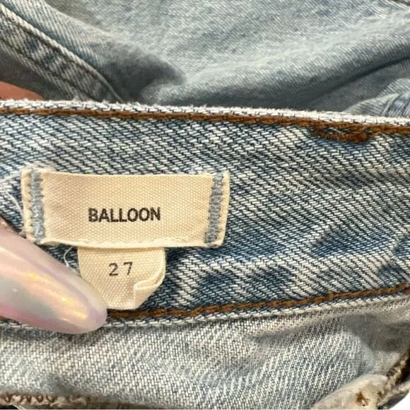 Madewell Balloon Jean in Verner Wash Size 27