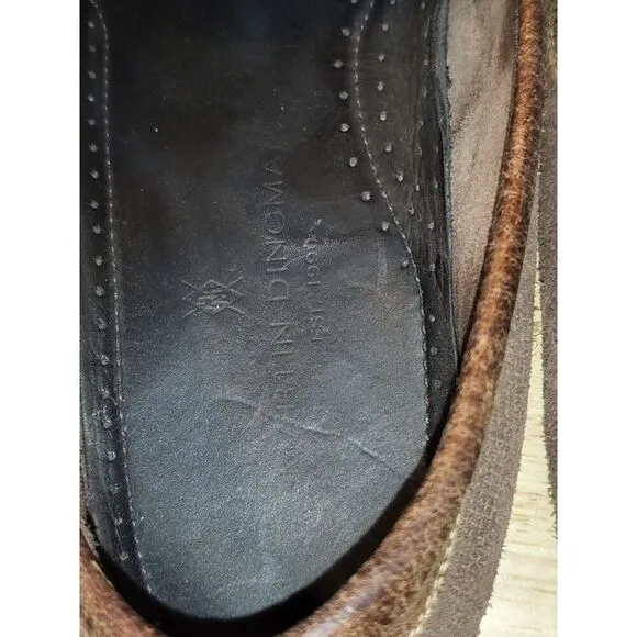 Martin Dingman Suede‎ Leather Loafers Men Sz 10 M Brown Countryaire Designer