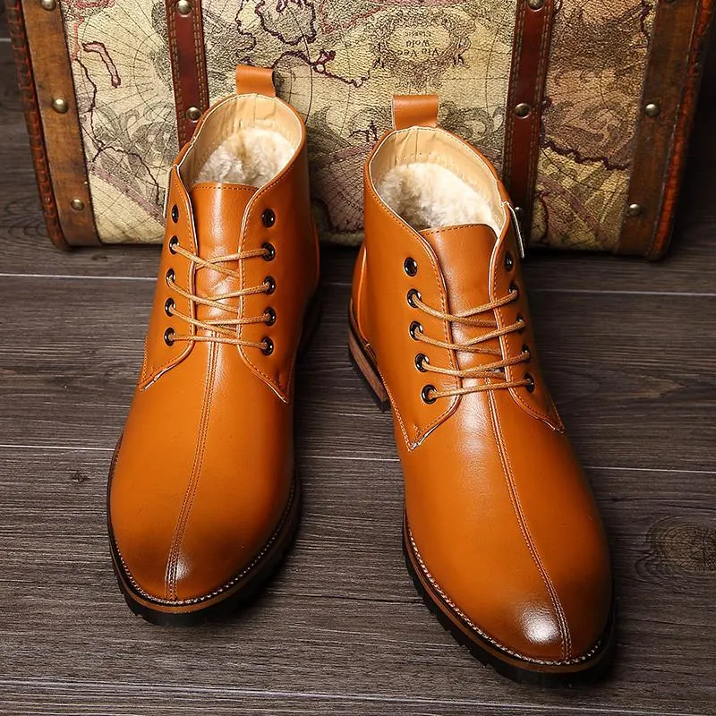 Men's 2 Tone Ankle Dress Boot
