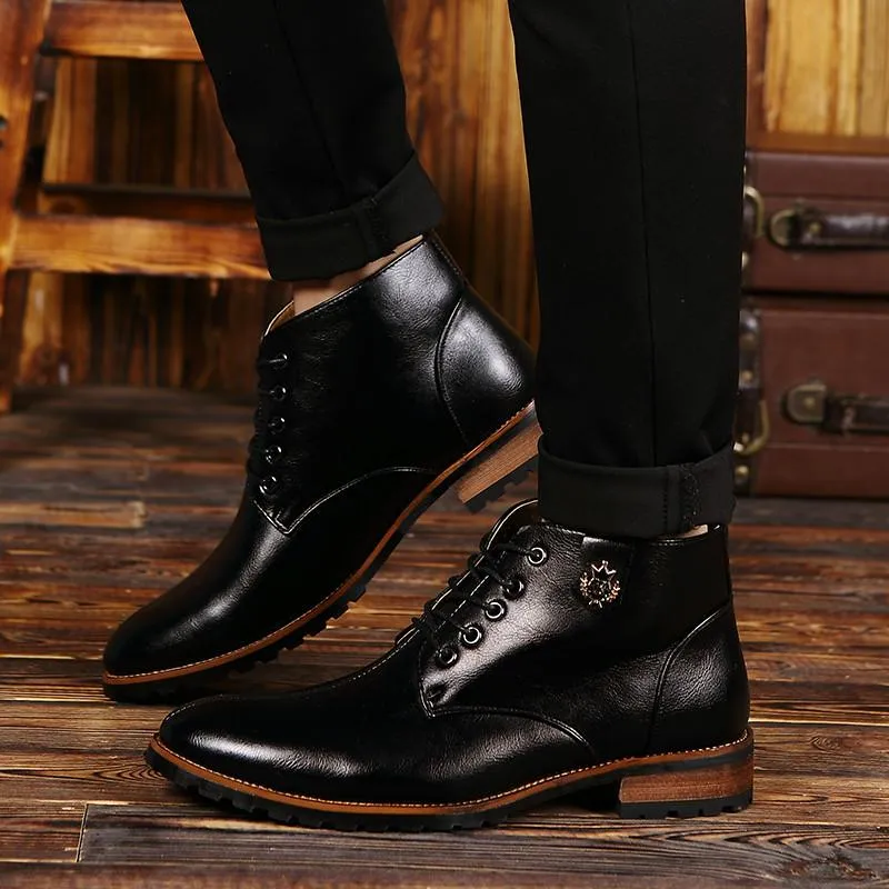 Men's 2 Tone Ankle Dress Boot