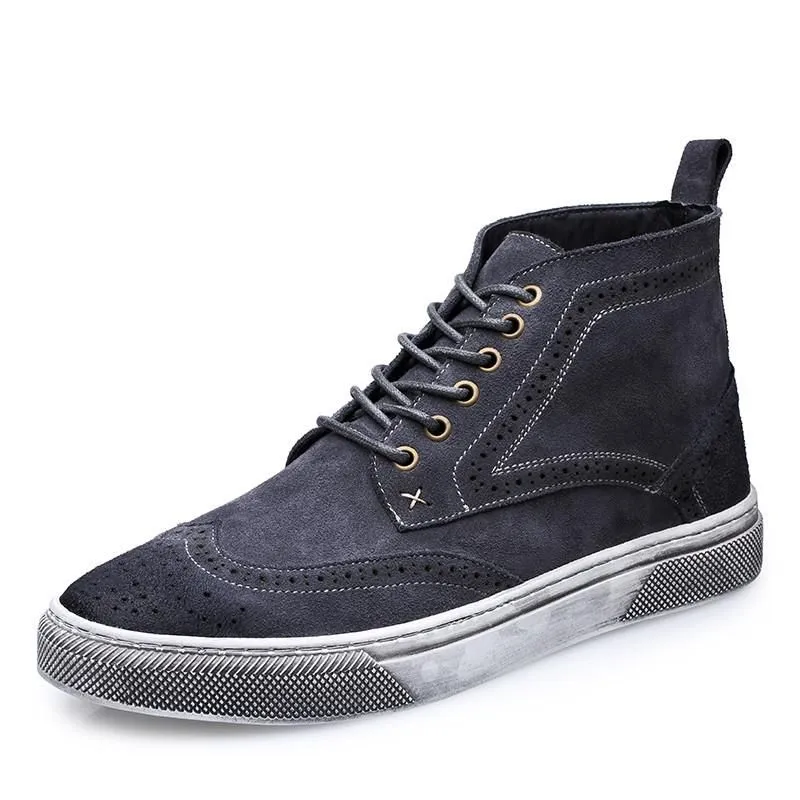 Men's Lace Up Ankle Oxford Boots