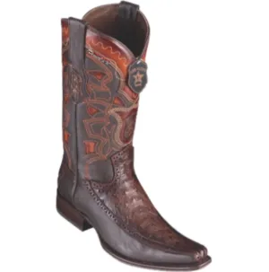 Men’s Los Altos Ostrich & Deer Boots European Square Toe