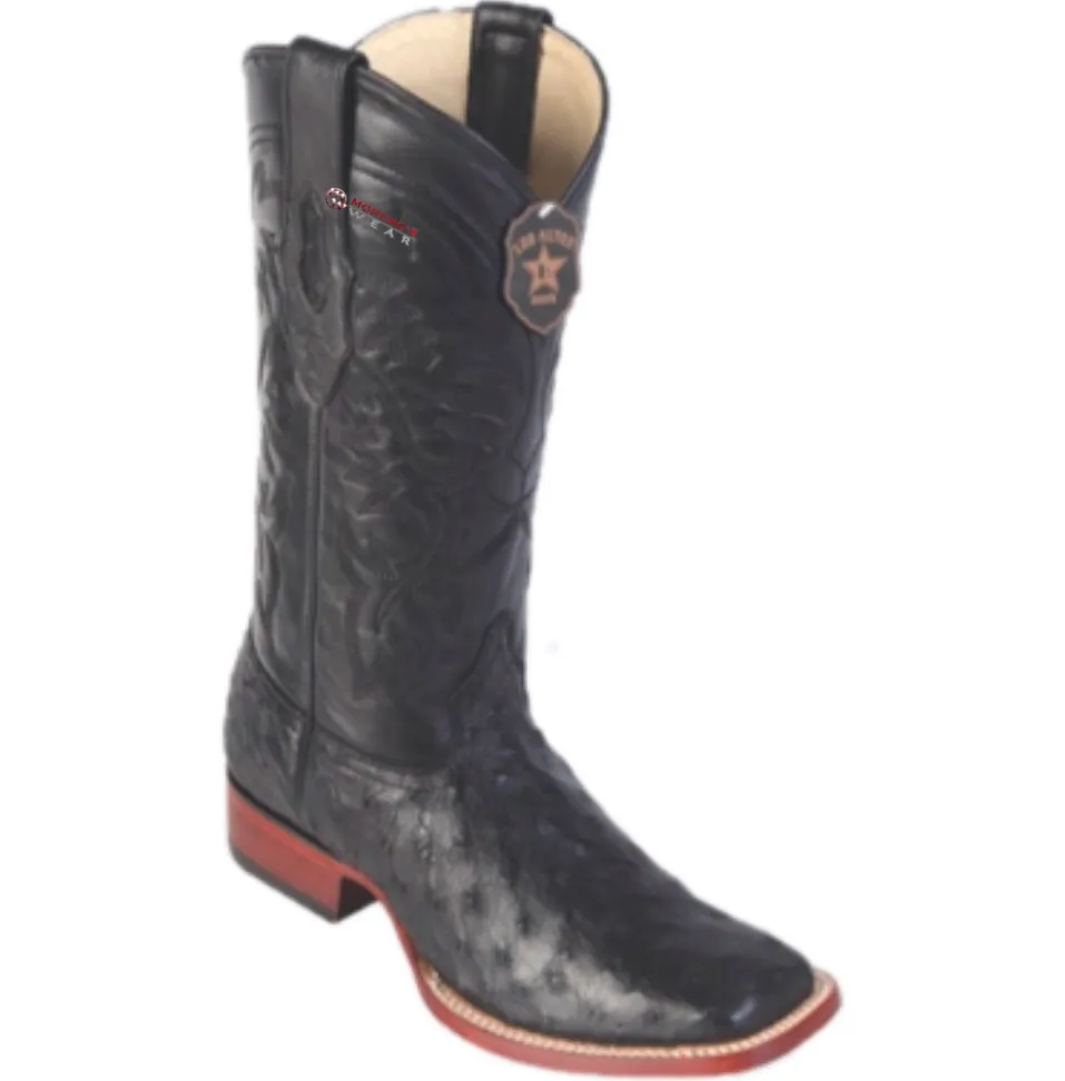 Men’s Los Altos Ostrich Boots Wide Square Toe