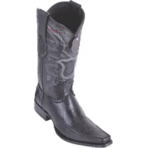 Men’s Los Altos Ring Lizard & Deer Boots European Square Toe