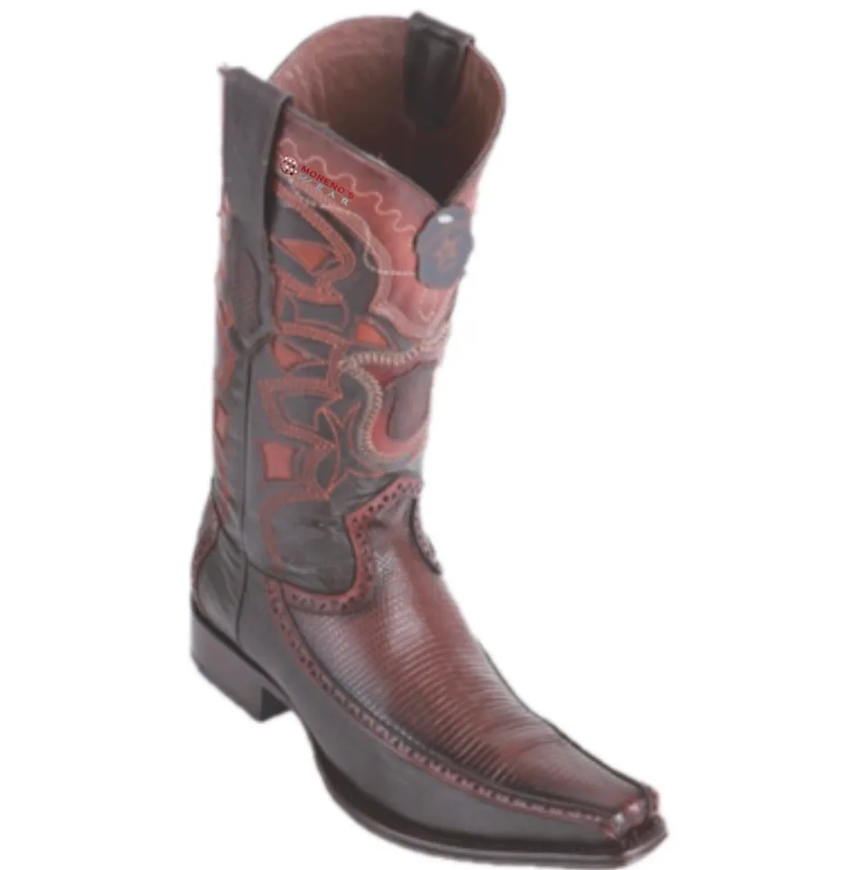 Men’s Los Altos Ring Lizard & Deer Boots European Square Toe