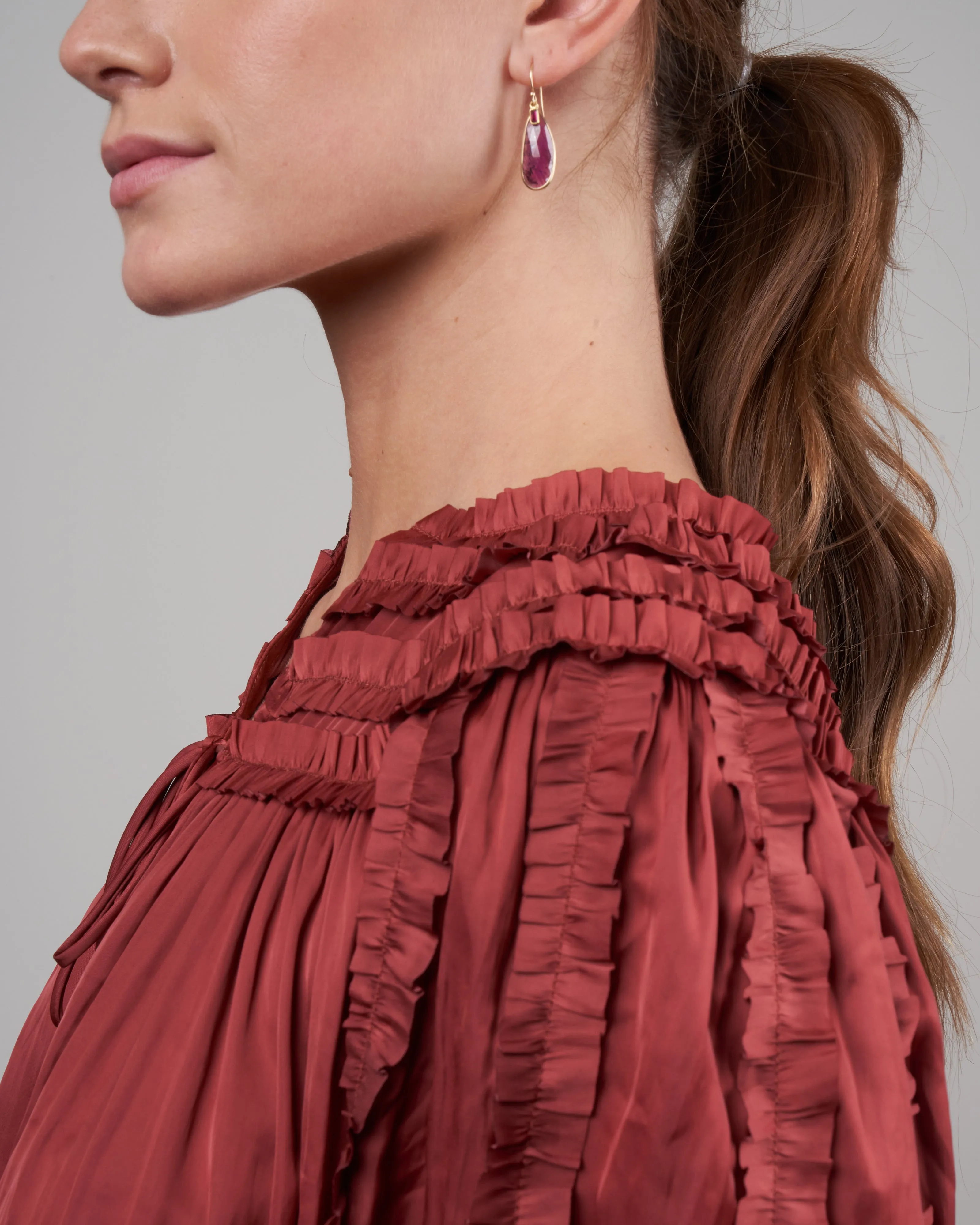 mila blouse - desert rose