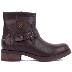 Moxee-Tan Leather Women Boots Autumn Winter Boots Shoes Woman Fashion Round Toe Zipper Combat Ladies Shoes Casual Spring Female Ankle Boots Size 36-40  Hot New