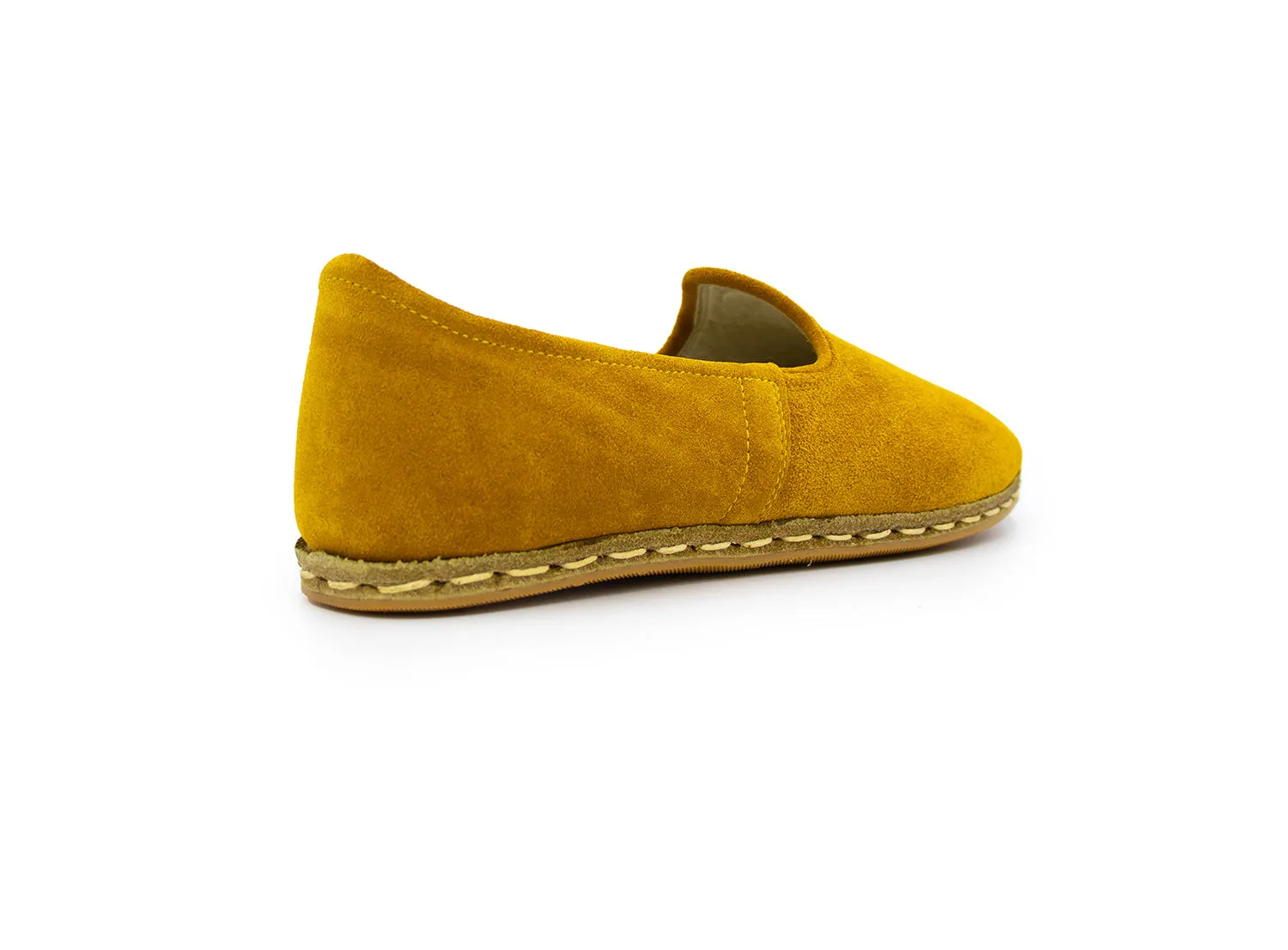 Mustard Yellow Leather Loafers